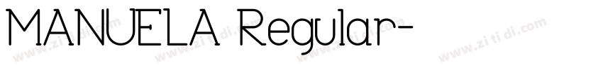 MANUELA Regular字体转换